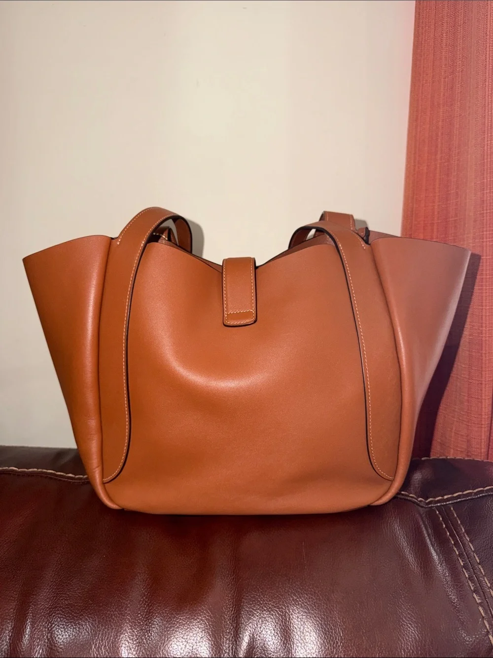 ‼️Coach Hadley Turnlock Leather Shoulder  Bag Tote
